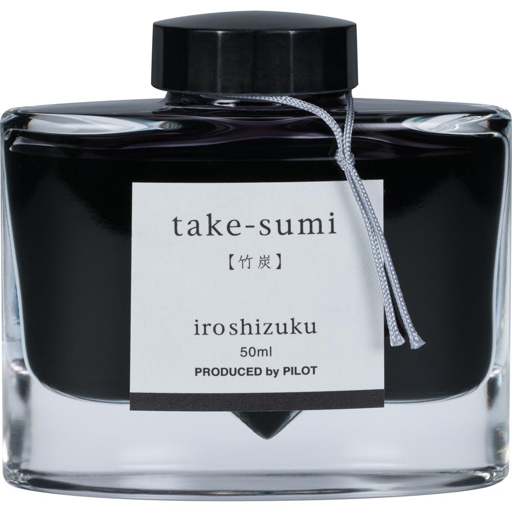 Pilot Iroshizuku Take-sumi (Bamboo Charcoal – Black) Fountain Pen Ink –  50mL Bottle – The Nibsmith